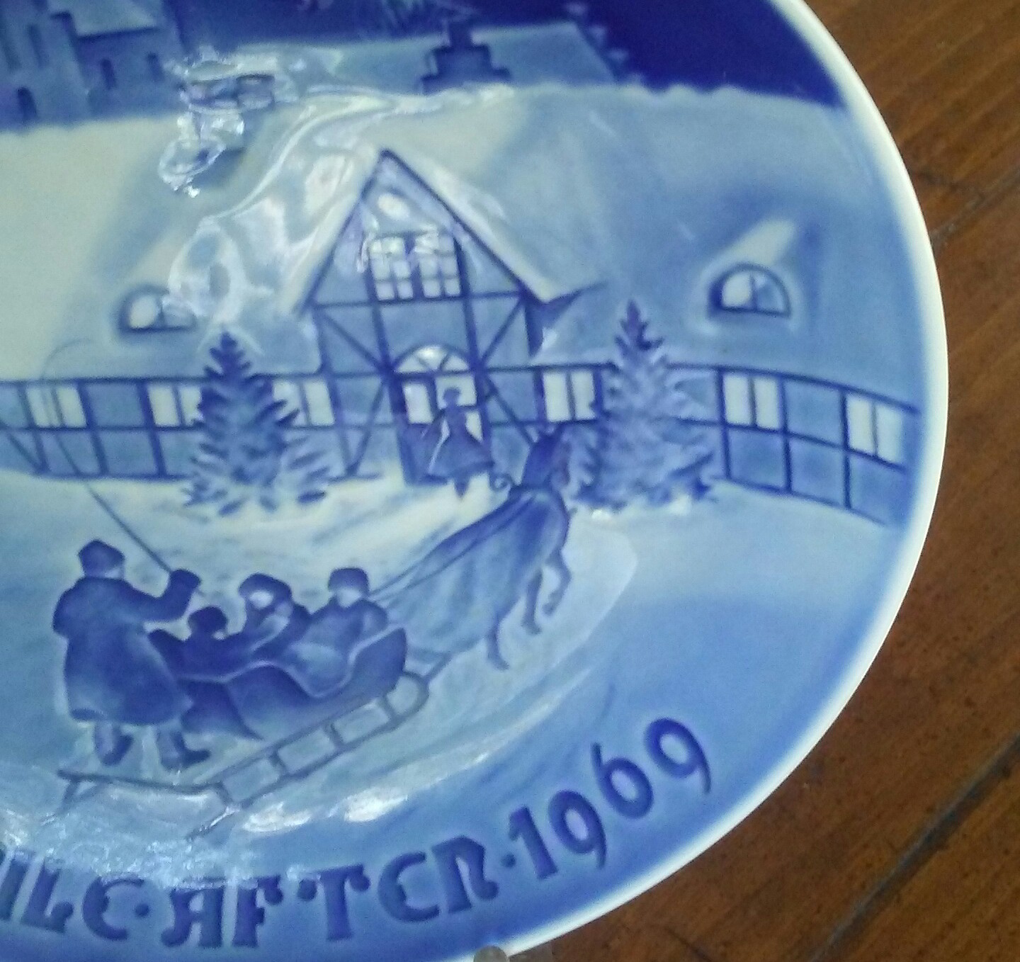 Vintage Christmas, Collectible Plate, Blue Christmas, Blue White ...