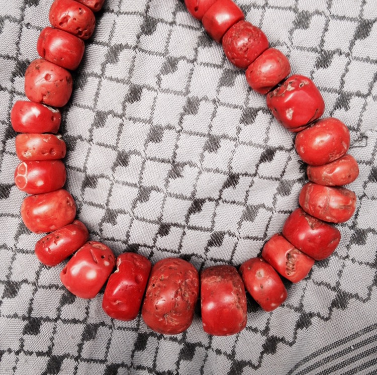 large red coral necklace