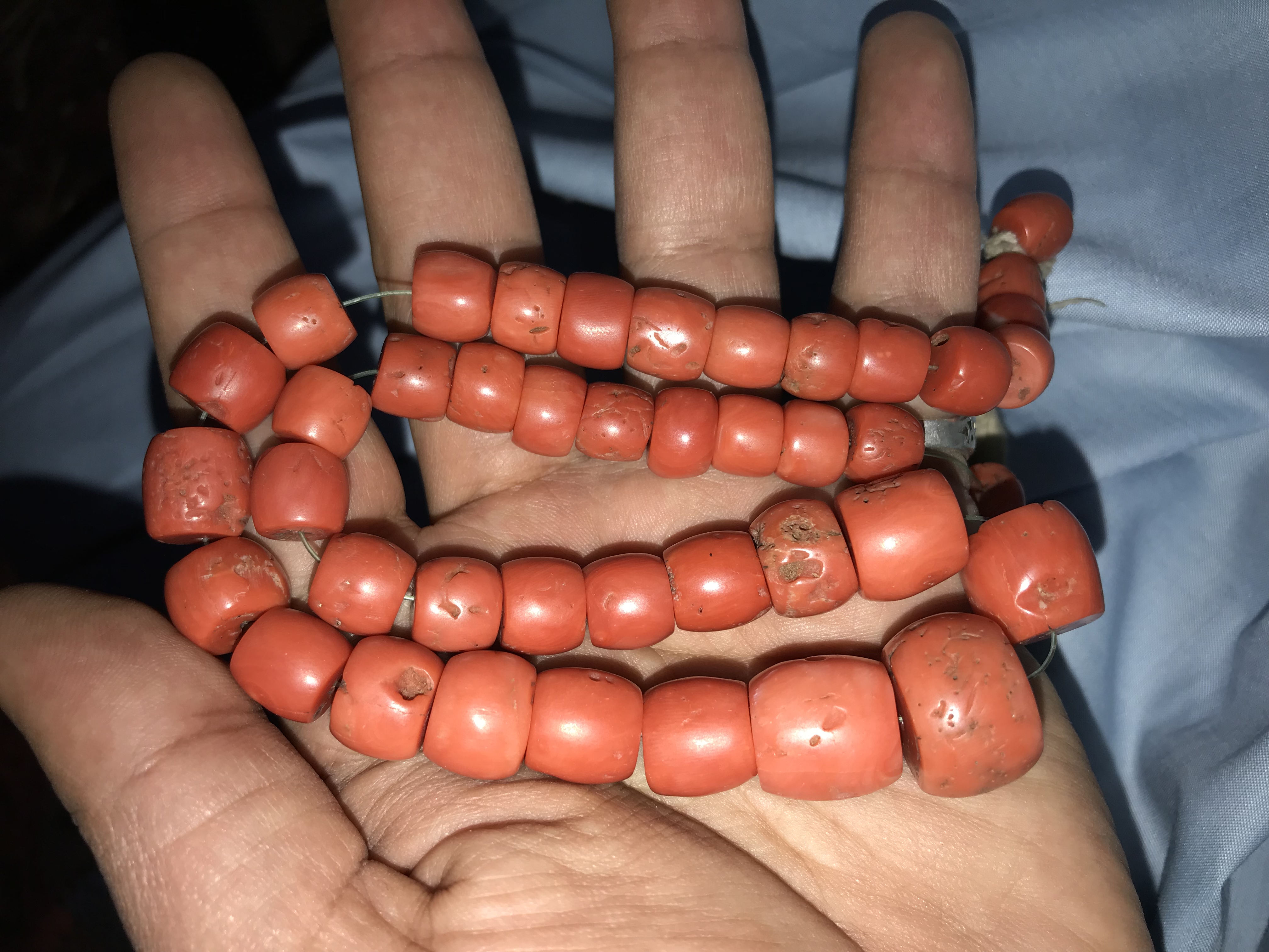 big coral necklace