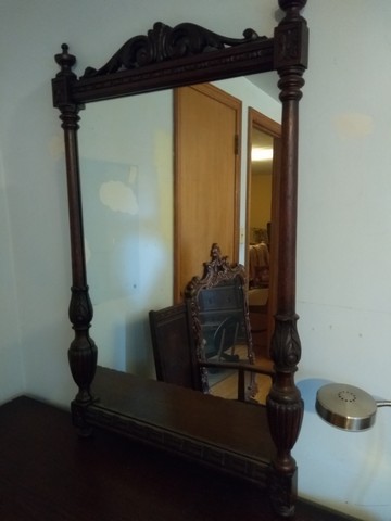 Antique 9 Piece Elizabethan Solid Oak Bedroom Set For Sale