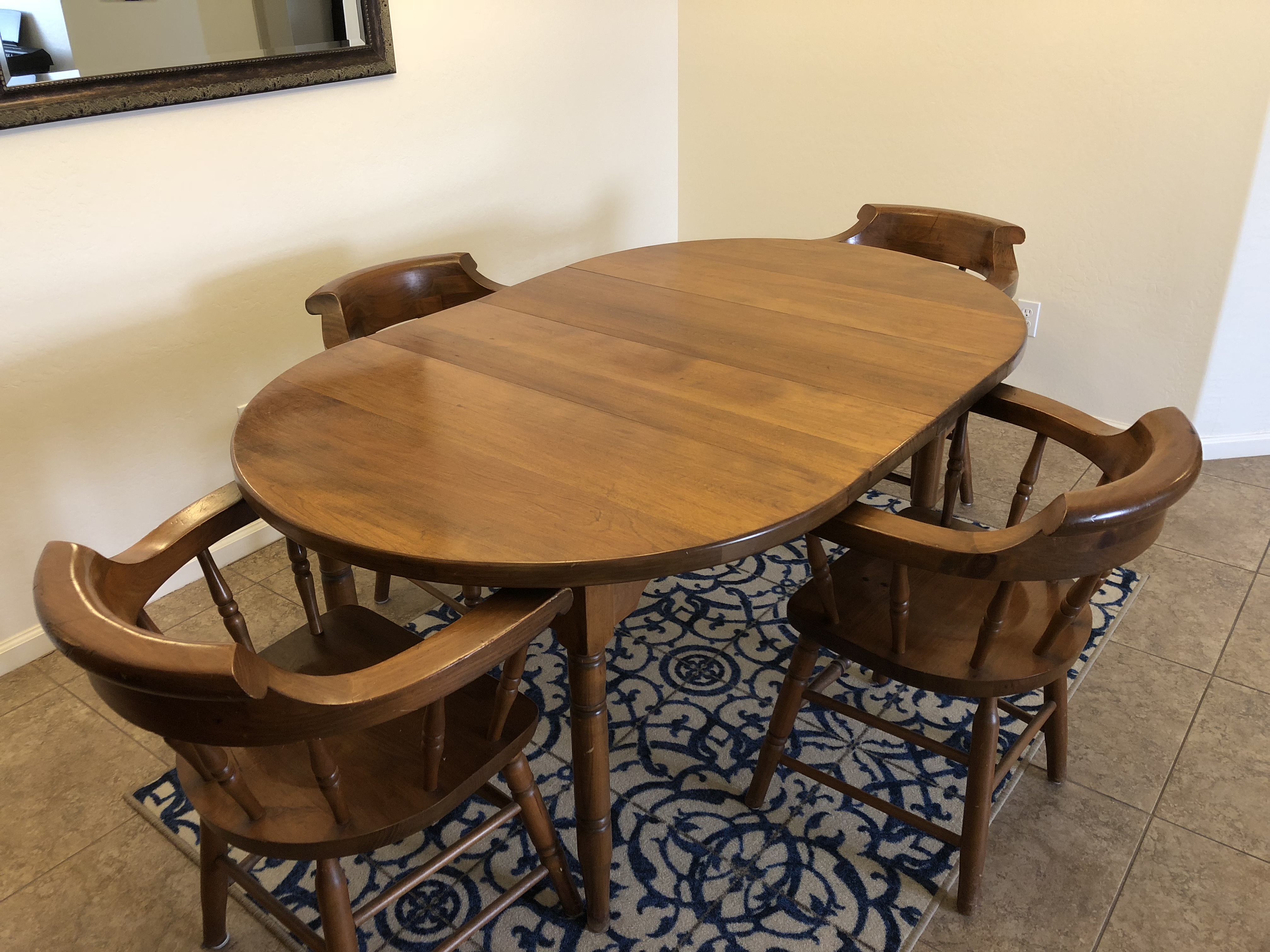 Solid Oak Dining Set For Sale Classifieds