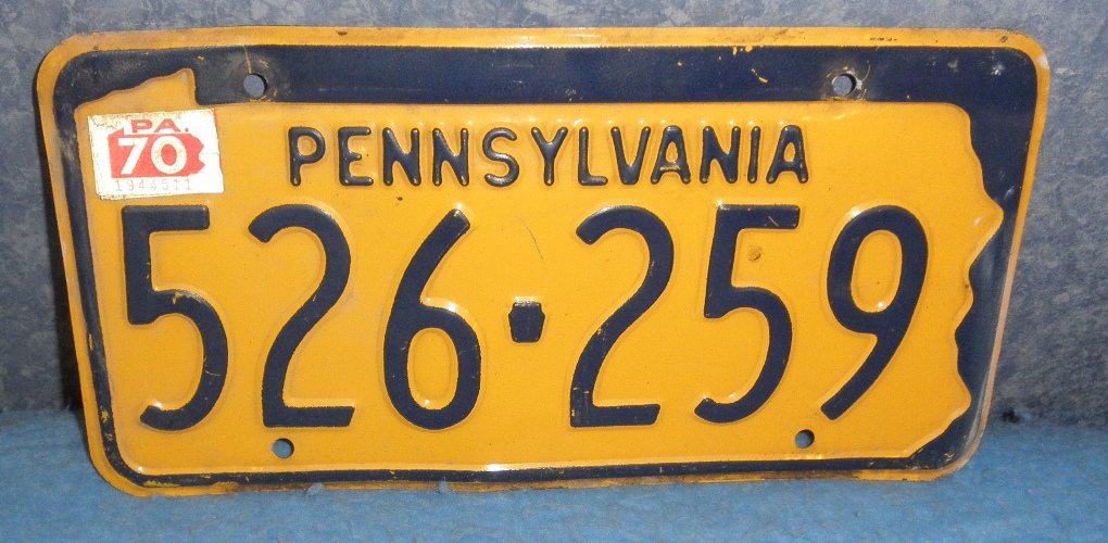 PA LIcense Plate 1970 - B5672 For Sale | Antiques.com | Classifieds