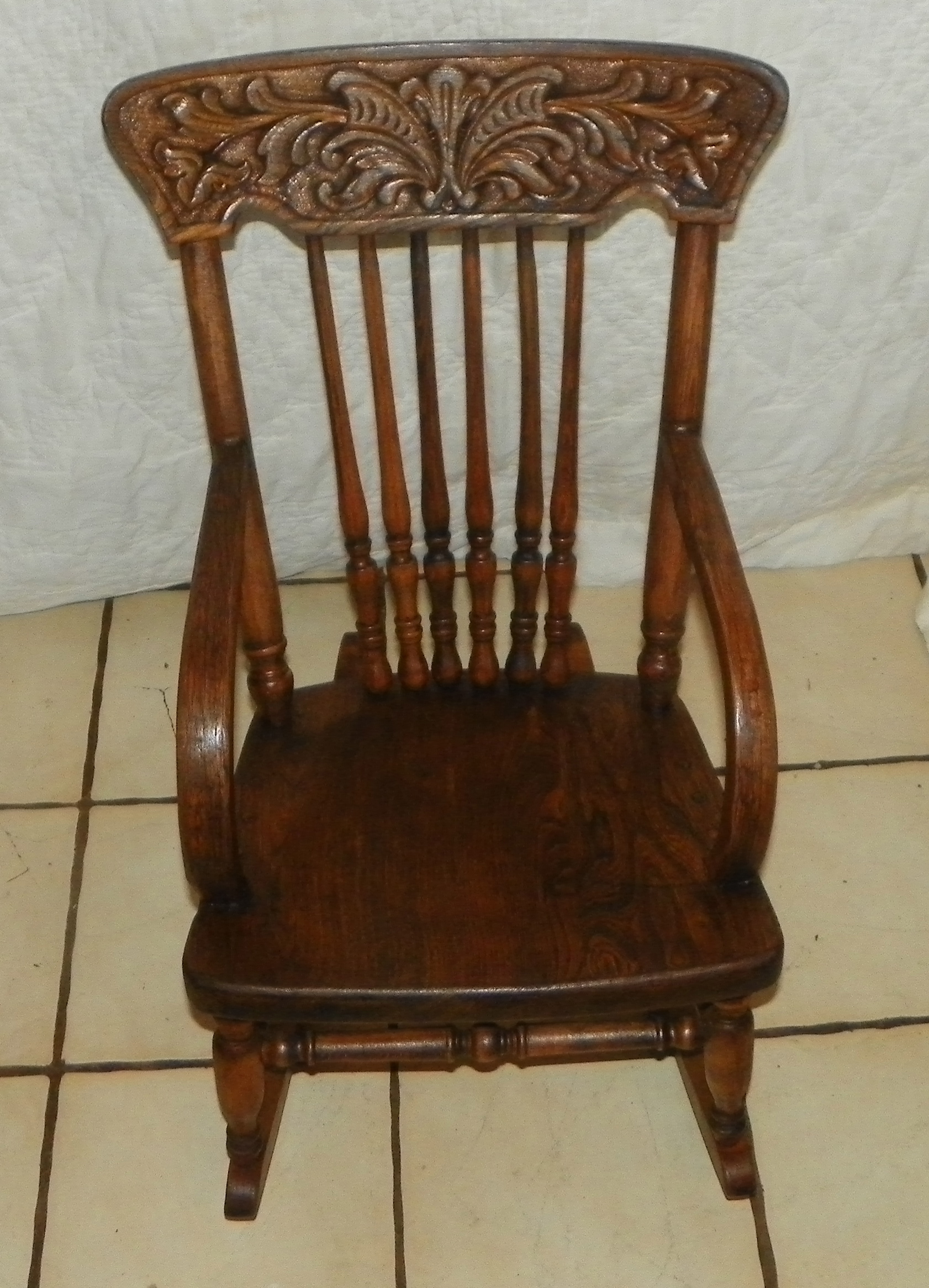 antique childs rocker