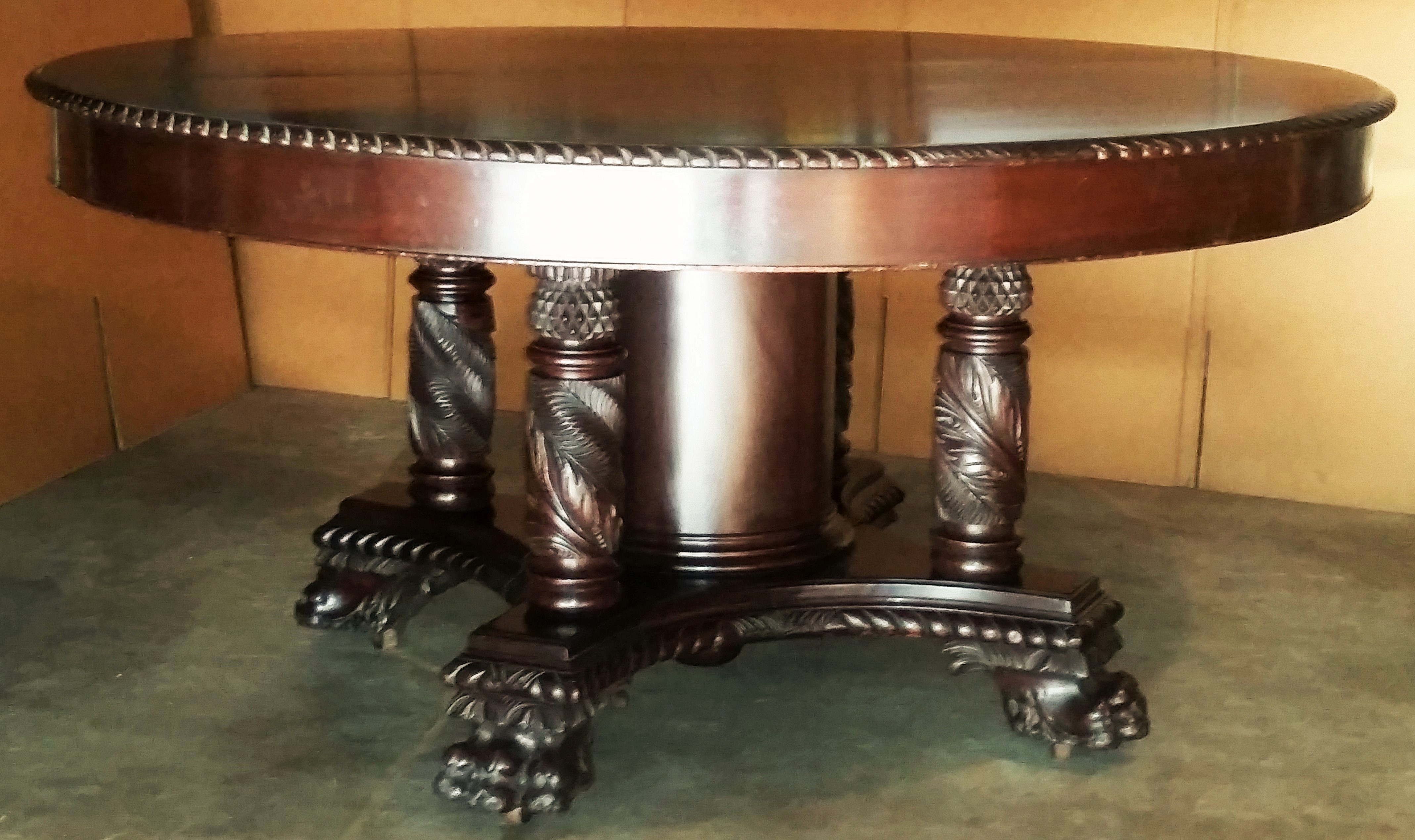 empire style dining room table