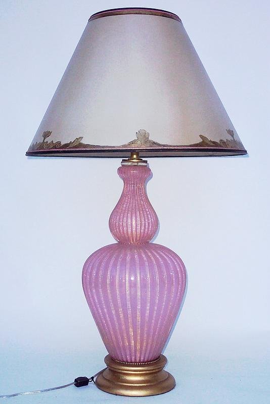 Large Pink Murano Glass Lamp For Sale Classifieds