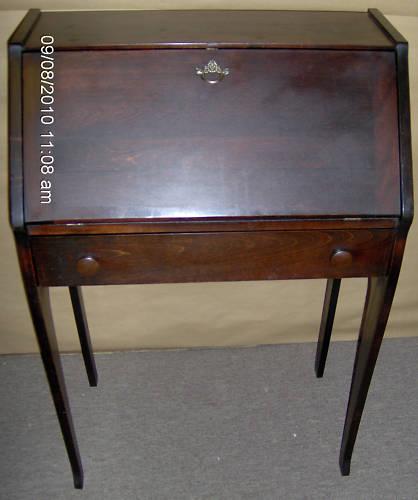 antique drop front secretary desk