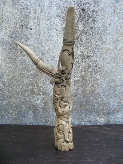 Carved Deer Horn Flores Kalimantan Komodo Borneo Sumba For Sale 