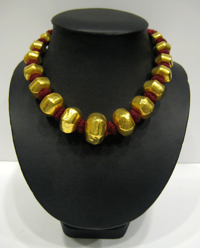 Gold Bead Necklace - N.241 For Sale | Antiques.com | Classifieds