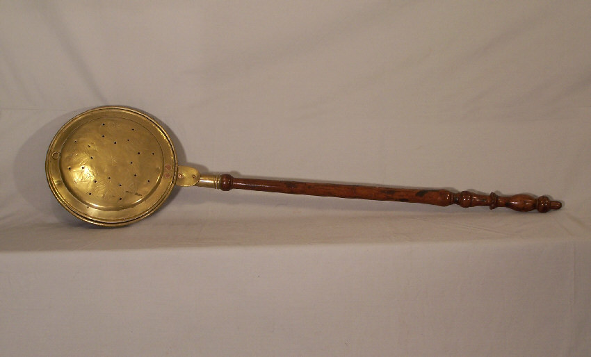 #8007 Early American brass bed warmer c 1780 For Sale | Antiques.com ...