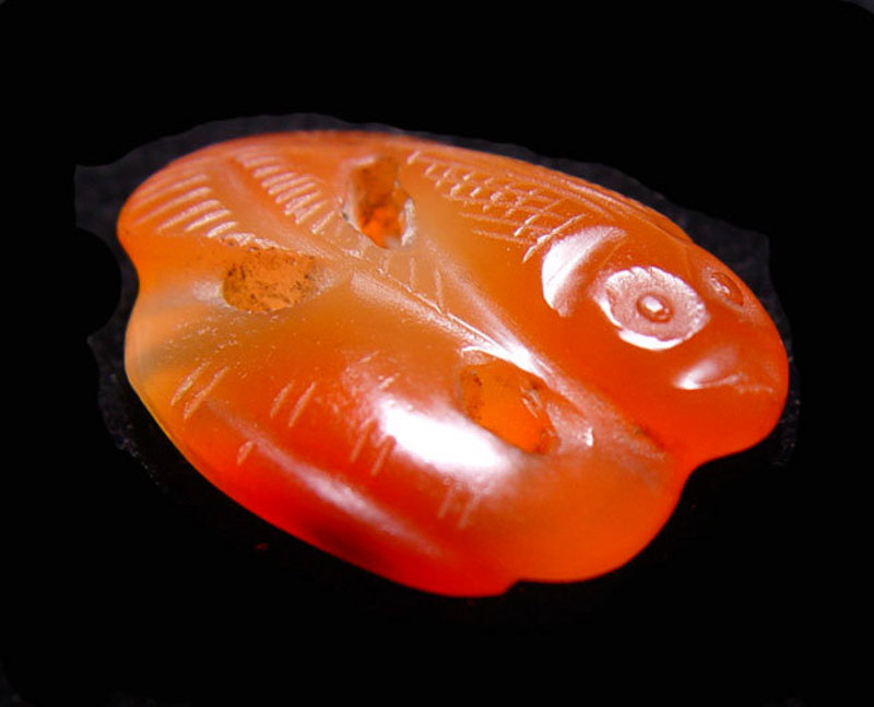 Chinese Orange Jade Fish Pendant - Late Qing For Sale | Antiques.com ...