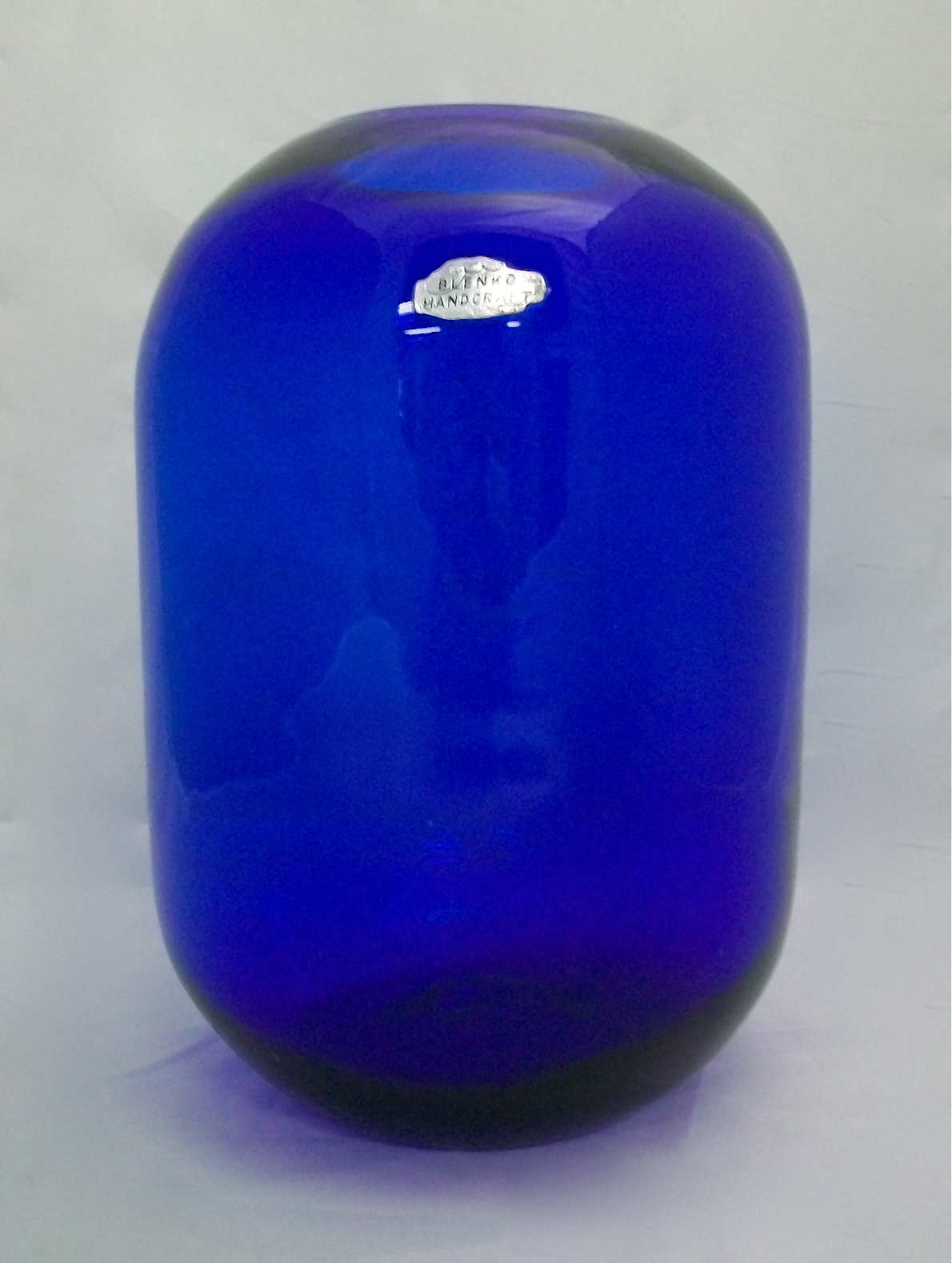 Blenko Cobalt Cylindrical Vase For Sale | Antiques.com | Classifieds