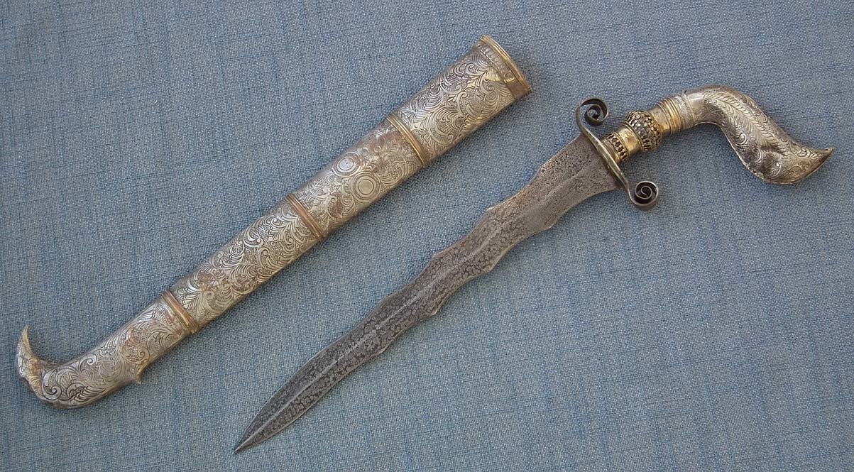 Antique Philippines Muslims Moro Islamic Sword Dagger Punal -Gunong For ...