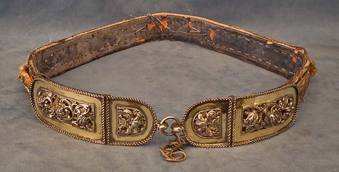 SOLD Antique Hungarian Polish Silver Mounted Sword Belt 17th -19th ...