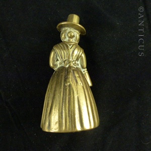 Brass Lady Bell, Welsh Milk Maid. (E10620) For Sale