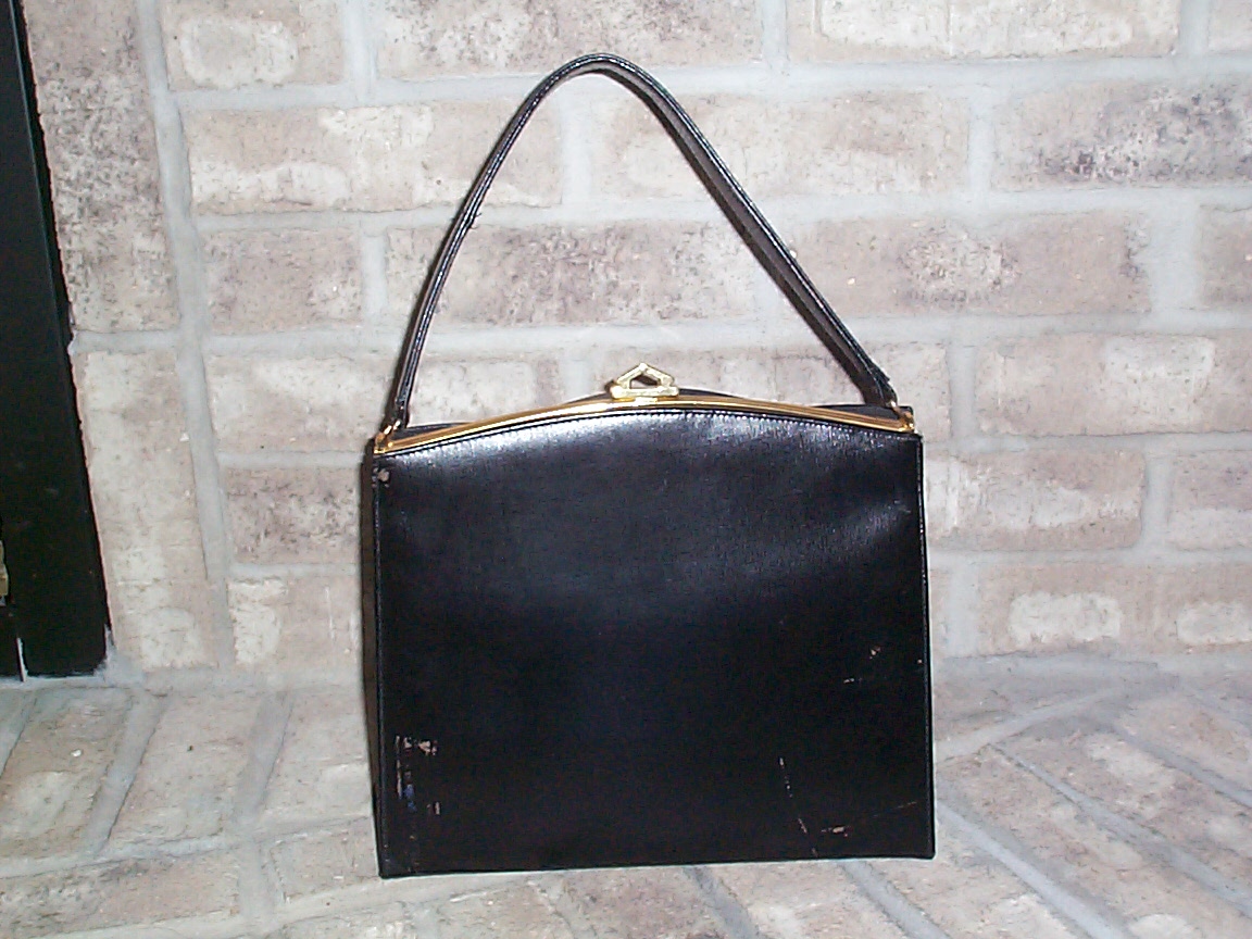 Vintage Canadian Made Black Handbag Clutch Dress Purse Item #259 For ...