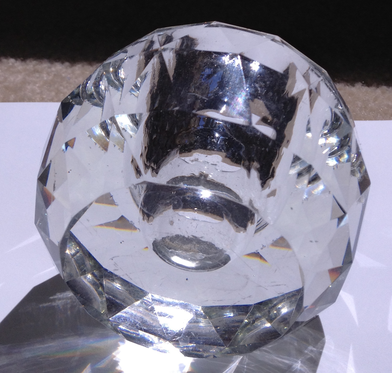 1900's Crystal Inkwell For Sale | Antiques.com | Classifieds