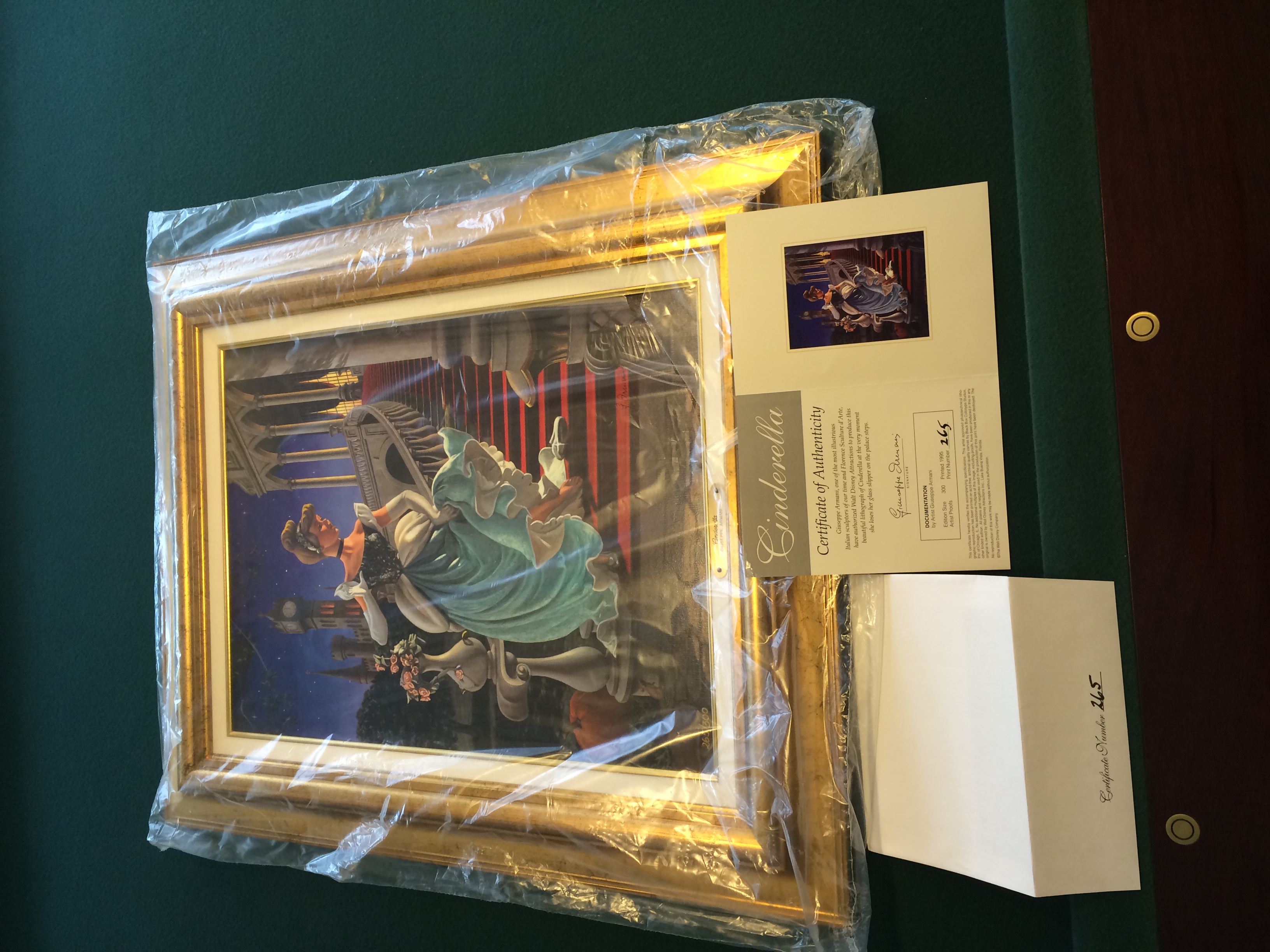 Giuseppe Armani Cinderella Canvas- w/box and certificate For Sale |   | Classifieds